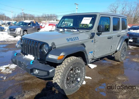 2023 Jeep Wrangler 4Xe 4X4 z USA, uszkodzony, nr VIN 1C4JJXN65PW610796